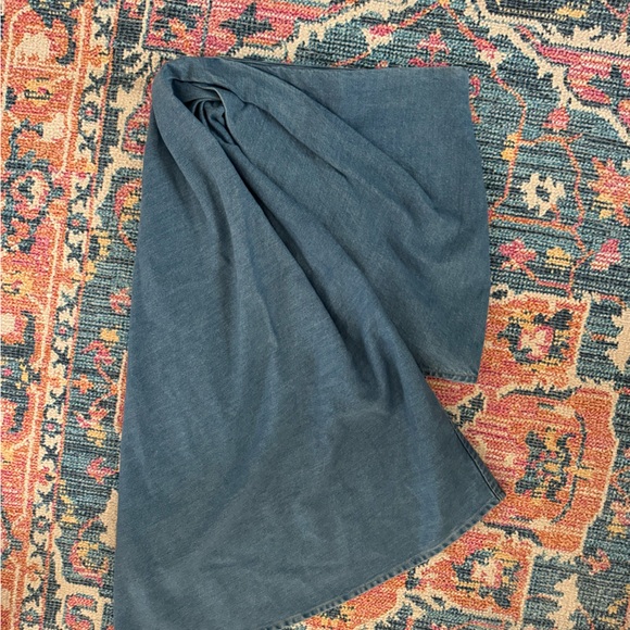 EUC & Other Stories savoir collection asymmetric draped denim skirt - Picture 4 of 4